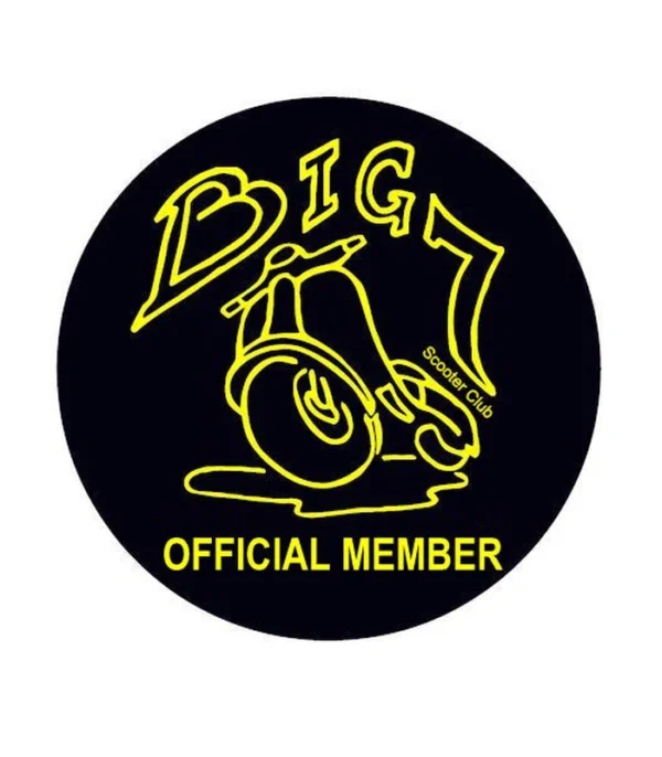 Big 7 Official Member Cloth Badge - £11.94 inc vat and carriage